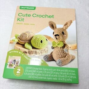 Craftmaker Crochet Kit with Kangaroo and Turtle